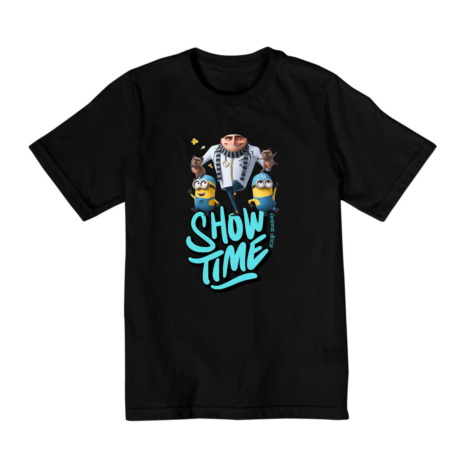 CAMISETA QUALITY INFANTIL, MEU MALVADO FAVORITO SHOW TIME-10 A 14 ANOS