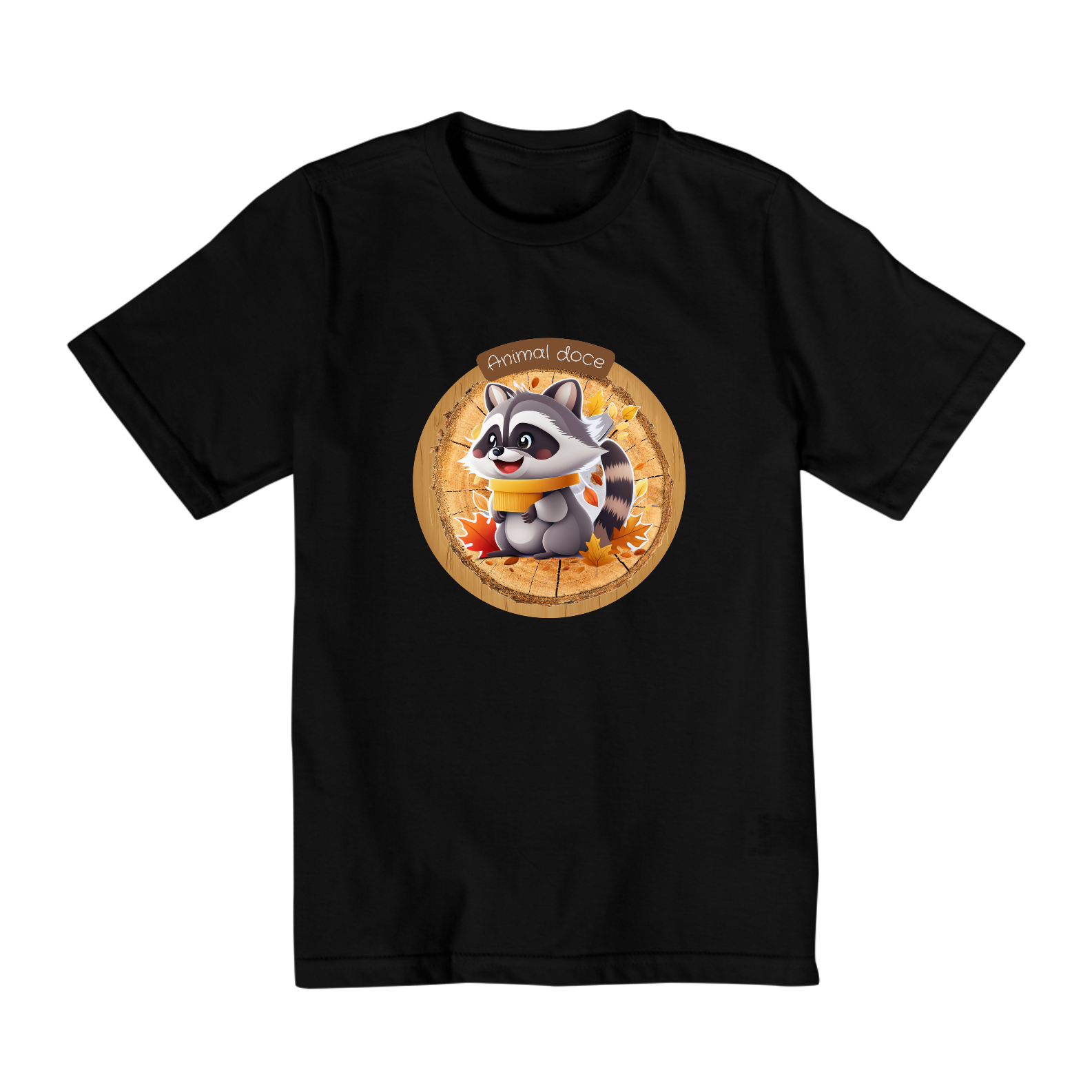 CAMISETA QUALITY INFANTIL, RACOON-2 A 8 ANOS