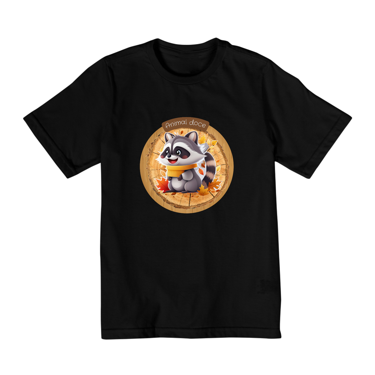 CAMISETA QUALITY INFANTIL, RACOON-10 A 14 ANOS