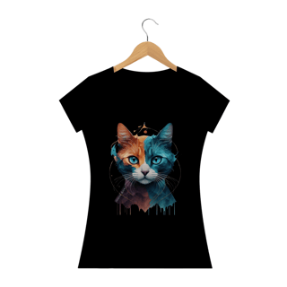 Nome do produto CAMISETA BABY LONG CLASSIC, COLORFUL CAT 
