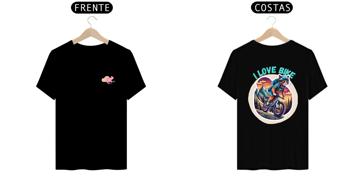 Nome do produto: CAMISETA T-SHIRT PRIME F/V CAT, I LOVE BIKE