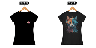 Nome do produto CAMISETA BABY LONG PRIME F/V, COLORFUL CAT 
