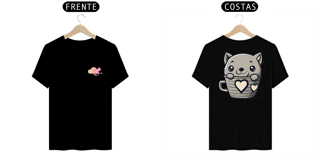 Nome do produto CAMISETA T-SHIRT PRIME F/V, CAT IN THE CUP