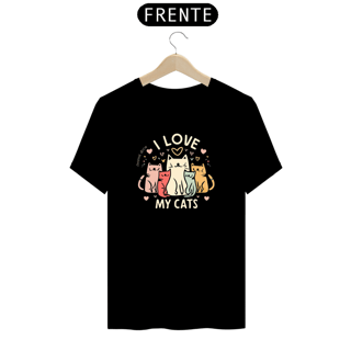 Nome do produto CAMISETA T-SHIRT PRIME, I LOVE MY CATS