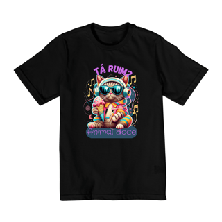 Nome do produto CAMISETA QUALITY INFANTIL CAT, TA RUIM-2 A 8 ANOS