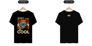 Nome do produto CAMISETA T-SHIRT QUALITY F/V CAT, STAY COOL