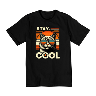 Nome do produto CAMISETA QUALITY INFANTIL CAT, STAY COOL-10 A 14 ANOS