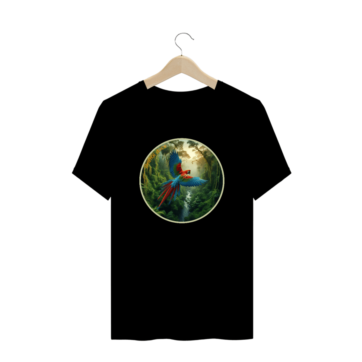 Nome do produto: CAMISETA T-SHIRT PLUS SIZE, ARARA