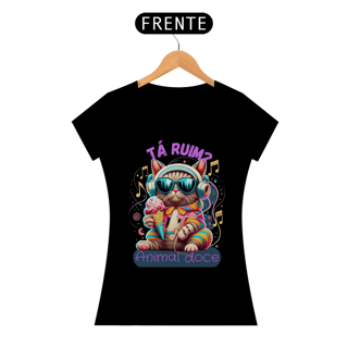 Nome do produto CAMISETA BABY LONG PRIME CAT, TA RUIM