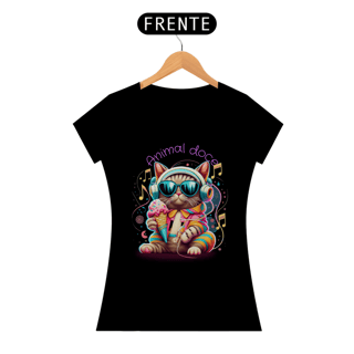 Nome do produto CAMISETA BABY LONG ALGODÃO PIMA CAT, ANIMAL DOCE