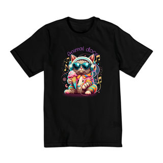 Nome do produto CAMISETA QUALITY INFANTIL CAT, ANIMAL DOCE-2 A 8 ANOS