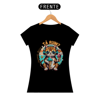 Nome do produto CAMISETA BABY LONG ALGODÃO PIMA CAT, TA RUIM