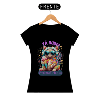 Nome do produto CAMISETA BABY LONG ALGODÃO PIMA CAT, TA RUIM