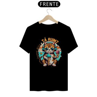 Nome do produto CAMISETA T-SHIRT ALGODÃO PIMA CAT, TA RUIM