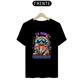 Nome do produto CAMISETA T-SHIRT ALGODÃO PIMA CAT, TA RUIM