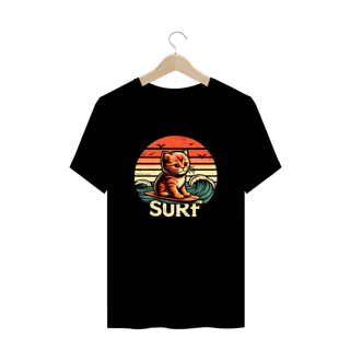 Nome do produto CAMISETA T-SHIRT PLUS SIZE, CAT SURF