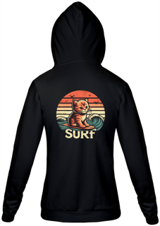Nome do produto MOLETOM COM ZIPER UNISSEX, BOLSO CANGURU-P M G GG-CAT SURF, INTERIOR FLANELADO, PUNHO E BARRA EM RETILÍNEA