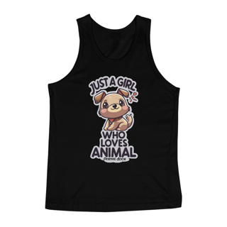 Nome do produto REGATA CLASSIC DOG, JUST A GIRL