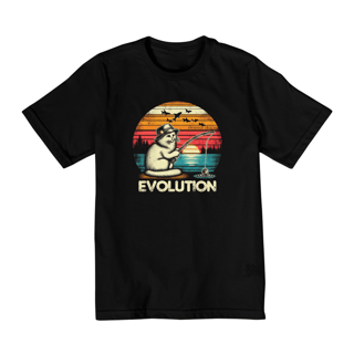 Nome do produto CAMISETA QUALITY INFANTIL, CAT EVOLUTION-2 A 8 ANOS
