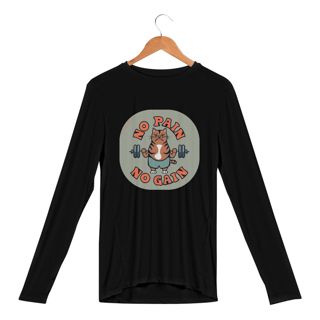 Nome do produto CAMISA MANGA LONGA SPORT DRY UV CAT, IN PAIN NO GAIN
