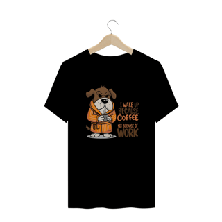 Nome do produto CAMISETA T-SHIRT PLUS SIZE, DOG COFFEE