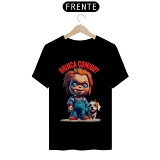 Nome do produto CAMISETA T-SHIRT CLASSIC DOG, LINHA FILME CHUCKY BRINCA COMIGO