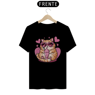 Nome do produto CAMISETA T-SHIRT PIMA, CAT LOVE