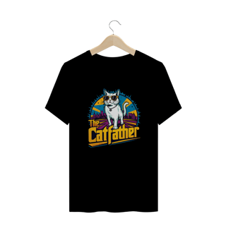 Nome do produto CAMISETA T-SHIRT PLUS SIZE CAT, THE CAT FATHER