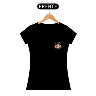 Nome do produto CAMISETA BABY LONG PIMA, MINIMALISTA I LOVE MY CATS 