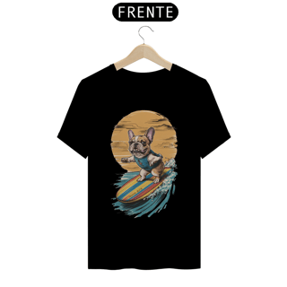 Nome do produto CAMISETA T-SHIRT PRIME, DOG SURF BULLDOG FRANÇÊS