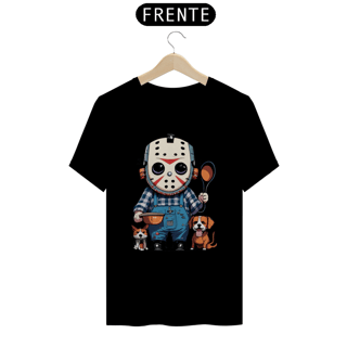 Nome do produto CAMISETA T-SHIRT PRIME PETS, LINHA FILME VERSÃO FOFINHA JASON 
