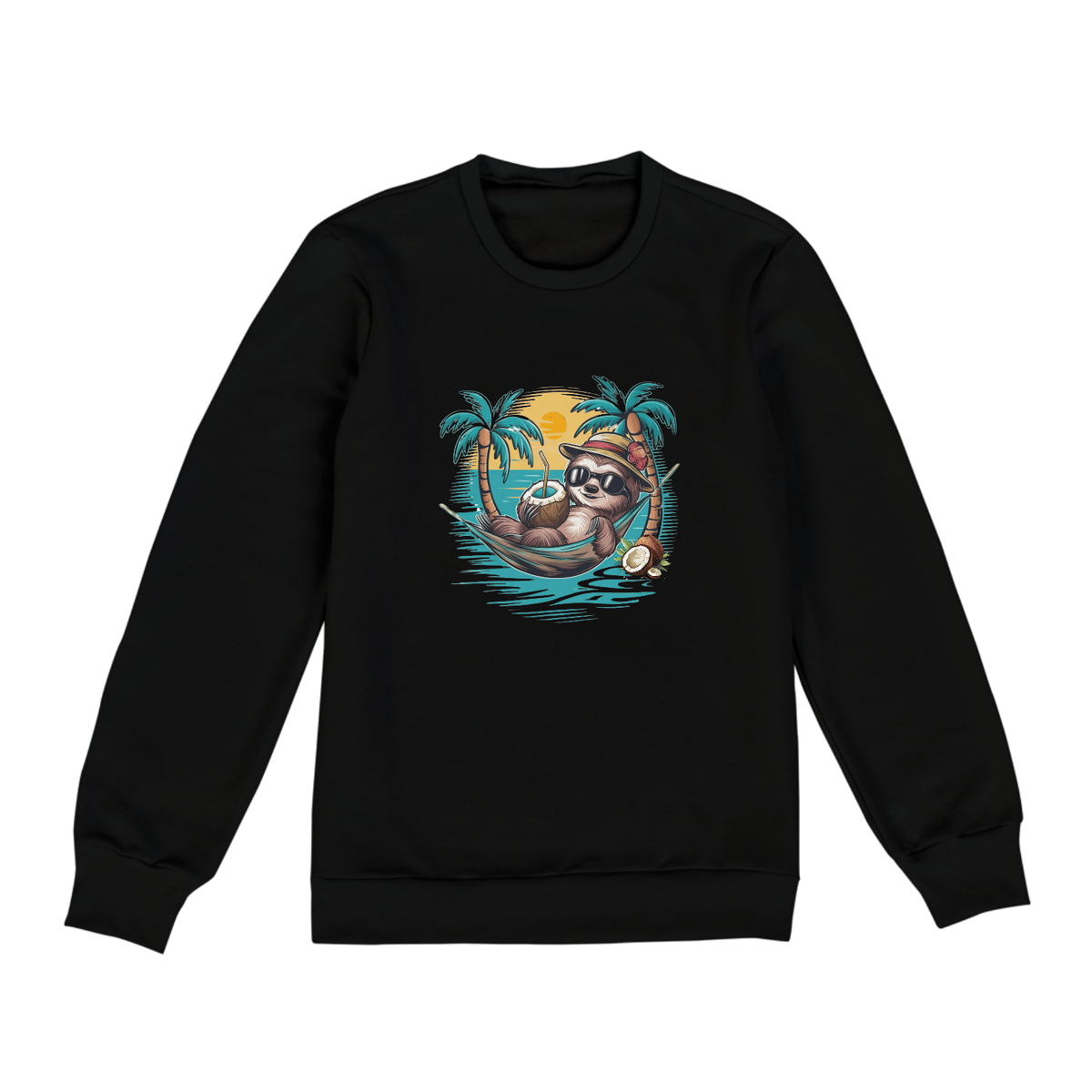 Nome do produto: MOLETOM BLUSÃO UNISSEX FECHADO-P M G GG-BICHO PREGUIÇA, POSSUI INTERIOR FLANELADO, PUNHO E BARRA EM RETILINEA  
