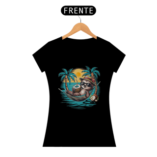 Nome do produto CAMISETA BABY LONG PIMA, BICHO PREGUIÇA