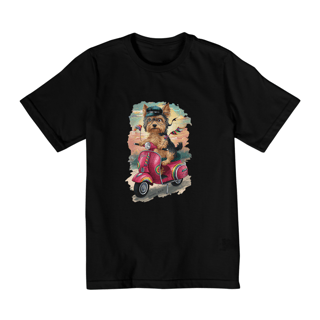 Nome do produto CAMISETA QUALITY INFANTIL, DOG YORKSHIRE VESPA