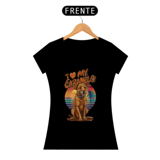 Nome do produto CAMISETA BABY LONG PRIME DOG, I LOVE MY CARAMELO