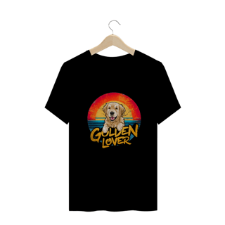 Nome do produto CAMISETA  PLUS SIZE DOG, GOLDEN LOVER