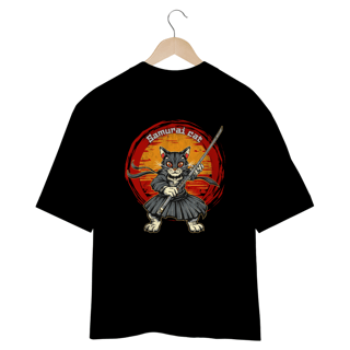 Nome do produto CAMISETA OVERSIZED COSTAS, SAMURAI CAT