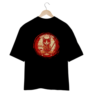 Nome do produto CAMISETA OVERSIZED COSTAS, SAMURAI CAT