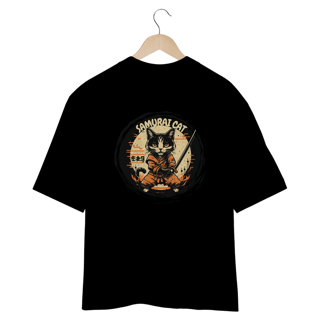 Nome do produto CAMISETA OVERSIZED COSTAS, SAMURAI CAT
