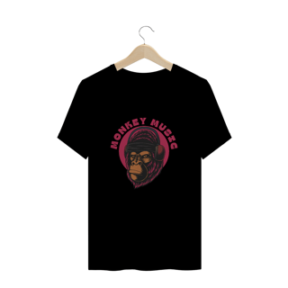 Nome do produto CAMISETA T-SHIRT PLUS SIZE, MONKEY MUSIC