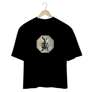 Nome do produto CAMISETA OVERSIZED, ROBOTIC RABBIT