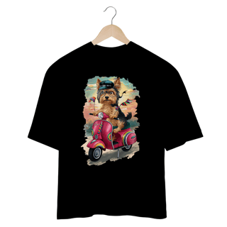 Nome do produto CAMISETA OVERSIZED, DOG YORKSHIRE VESPA
