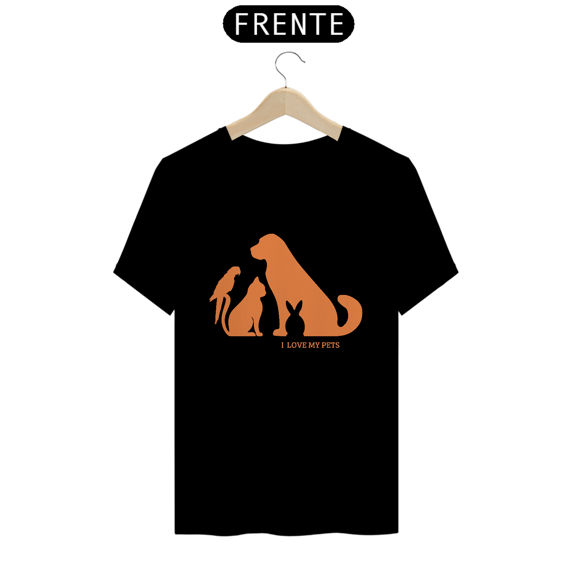 CAMISETA T-SHIRT PRIME, I LOVE MY PETS