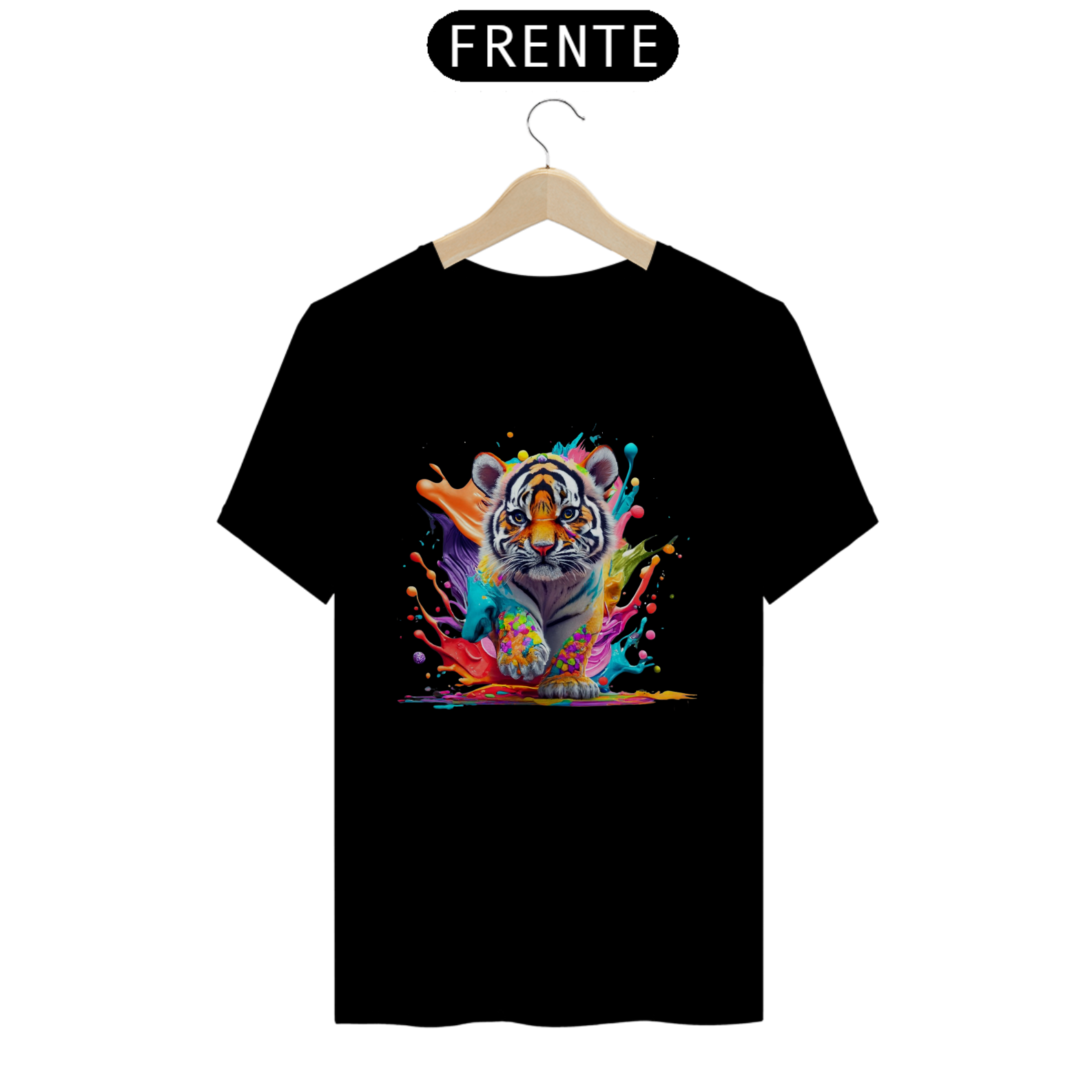 CAMISETA T-SHIRT PRIME, COLORFUL TIGER