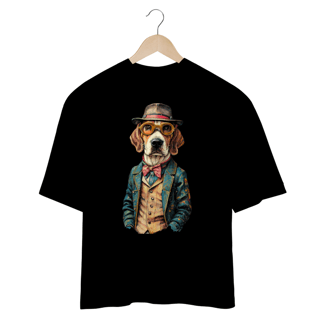 Nome do produto CAMISETA OVERSIZED, DOG BEAGLE SHERLOCK HOLMES