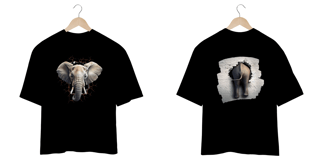 Nome do produto CAMISETA OVERSIZED F/V, ELEPHANT