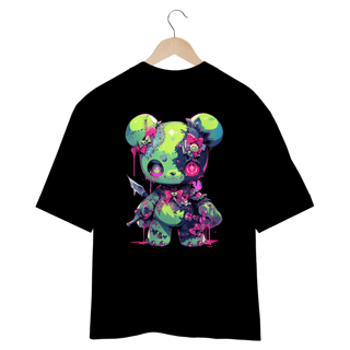 Nome do produto CAMISETA OVERSIZED COSTAS, URSINHO PYSCHO
