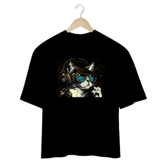 Nome do produto CAMISETA OVERSIZED, CAT MUSIC