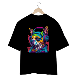 Nome do produto CAMISETA OVERSIZED COSTAS, DOG MUSIC