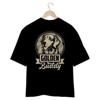 Nome do produto CAMISETA OVERSIZED COSTAS DOG, GOLDEN BUDDY